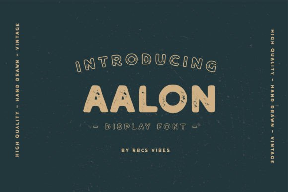 Aalon: A Vintage Display Font for Warm, Memorable Branding
