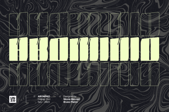 Abominio Font Brings Maximalist Charm to Handmade Labels and Boutique Packaging