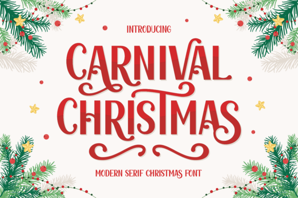 Carnival Christmas Font: A Polished Serif for Your Business