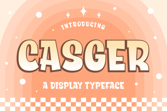 Casger: A Chunky Retro Display Font for Cheerful Web Design
