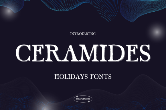 Ceramides: A Textured Font for Editorial Design