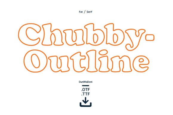 Chubby Outline: A Playful Display Font for Editorial Design