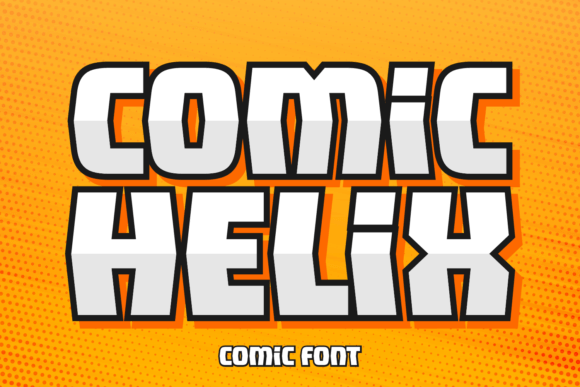 Comic Helix: A Playful Display Typeface for Branding That Pops