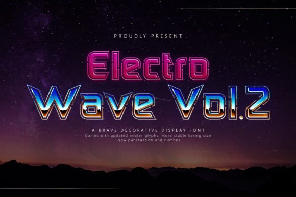 Electro Wave Vol.2: A Brave Display Font for Memorable Branding