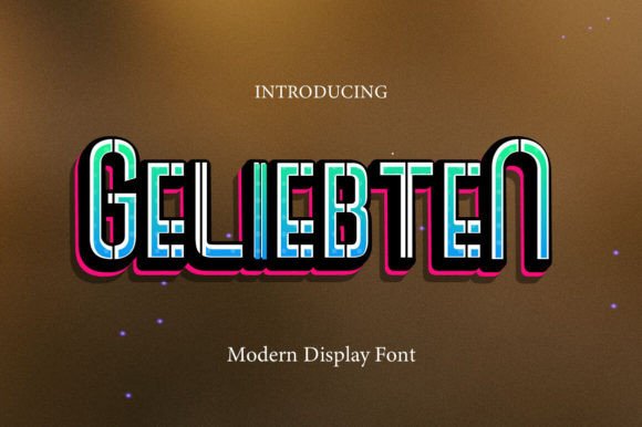 Geliebten: A Modern Display Font for Editorial Design