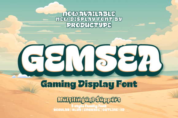 Gemsea Font Brings Bold Ocean Energy to Web Design
