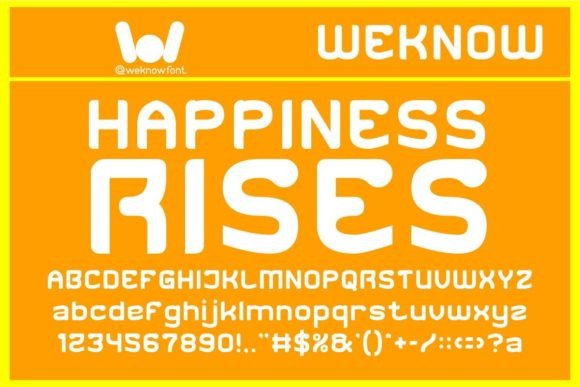 Happiness Rises: A Display Font for Editorial Warmth