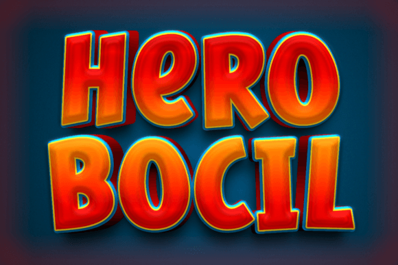 Hero Bocil: A Playful Display Font for Memorable Branding