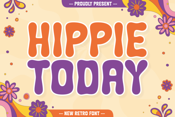 Hippie Today: A Retro Display Font for Editorial Charm