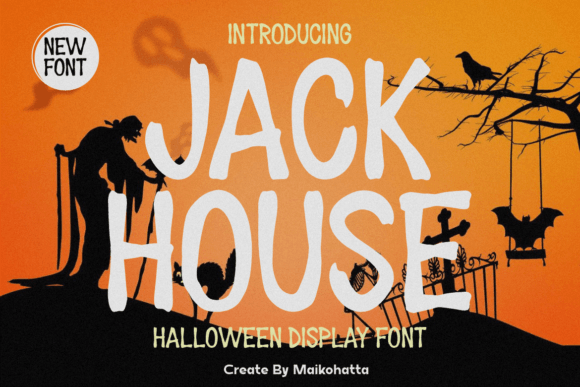 Jack House Font: A Halloween Display Typeface for Campaigns