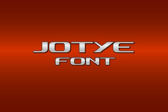 Jotye Font: A Bold Display Typeface for Branding Projects