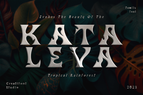 Kataleya: An Art Nouveau Display Font for Makers