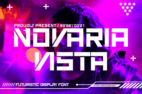 Novaria Vista: A Futuristic Display Font for High-Impact Web Design