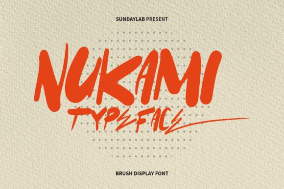 Nukami: A Brush Font That Makes Handmade Products Shine