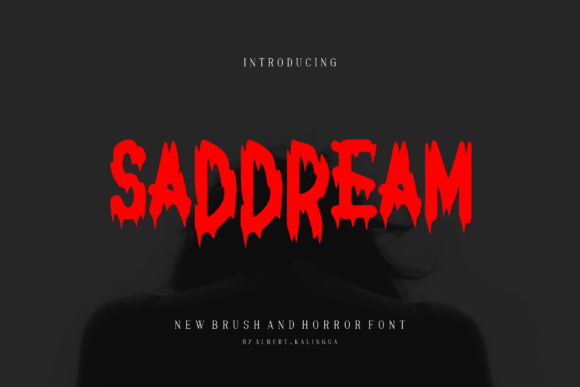 Saddream: A Display Font That Grabs Attention Instantly