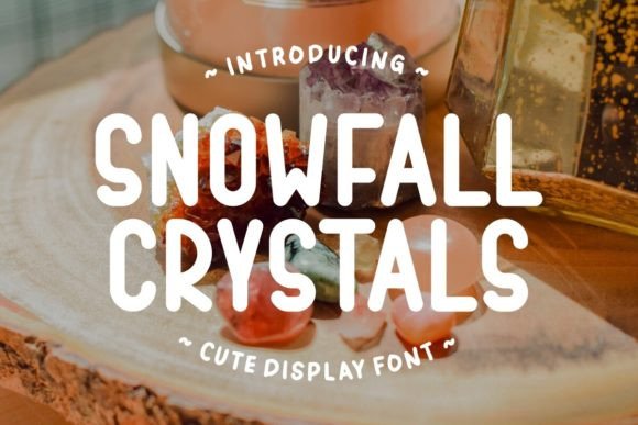 Snowfall Crystals: A Whimsical Display Font for Holiday Creatives