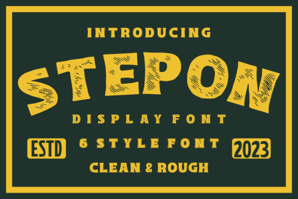 Stepon Display Font for Crafters & Product Creators