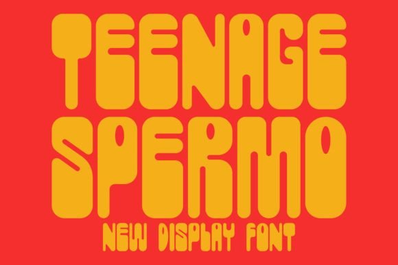 Teenage Spermo: A Display Font for Editorial Design