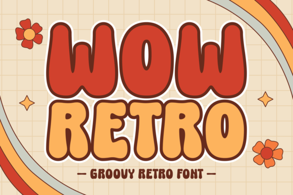 Wow Retro Typeface: A Fun Font for Happier Branding