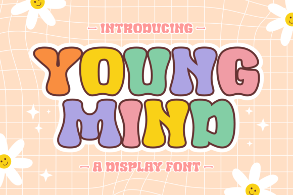 Young Mind: A Groovy Display Font for Bold Branding